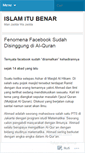 Mobile Screenshot of islamitubenar.wordpress.com
