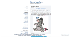Desktop Screenshot of memoriesoflove.wordpress.com