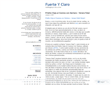 Tablet Screenshot of fuerteyclaro.wordpress.com