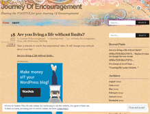Tablet Screenshot of journeyofencouragement.wordpress.com