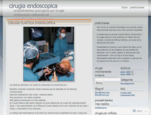 Tablet Screenshot of cirugiaendoscopica.wordpress.com