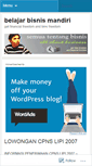 Mobile Screenshot of bisnisowner.wordpress.com
