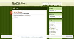 Desktop Screenshot of monpetitchoublog.wordpress.com