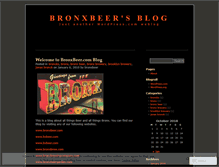 Tablet Screenshot of bronxbeer.wordpress.com