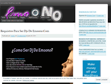 Tablet Screenshot of emoono.wordpress.com