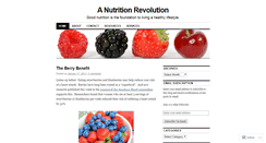 Desktop Screenshot of anutritionrevolution.wordpress.com