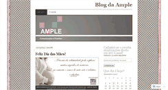 Desktop Screenshot of ampleeventos.wordpress.com