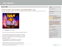 Tablet Screenshot of docmarten.wordpress.com