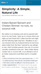 Mobile Screenshot of naturalsimplelife.wordpress.com