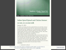 Tablet Screenshot of naturalsimplelife.wordpress.com