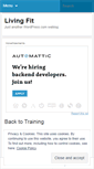 Mobile Screenshot of livingfit.wordpress.com