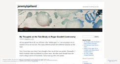 Desktop Screenshot of jeremybjelland.wordpress.com