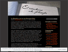 Tablet Screenshot of elcuadernodefilosofia.wordpress.com