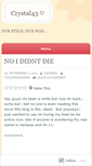 Mobile Screenshot of crystal43.wordpress.com