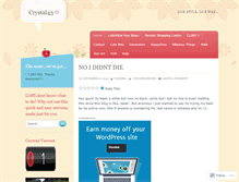 Tablet Screenshot of crystal43.wordpress.com