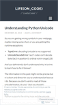 Mobile Screenshot of lifeoncode.wordpress.com