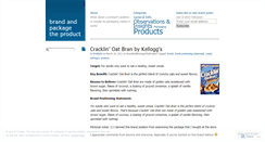 Desktop Screenshot of brandandpackagetheproduct.wordpress.com