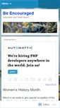 Mobile Screenshot of beencouraged.wordpress.com