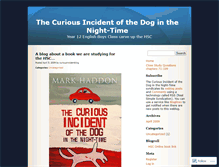 Tablet Screenshot of curiousincidentblog.wordpress.com