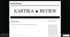 Desktop Screenshot of kartikareview.wordpress.com