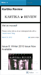 Mobile Screenshot of kartikareview.wordpress.com