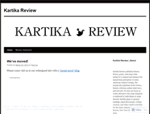 Tablet Screenshot of kartikareview.wordpress.com