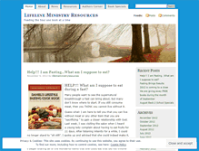 Tablet Screenshot of lifelineministryresources.wordpress.com