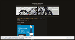 Desktop Screenshot of dichotomyofmotion.wordpress.com