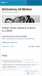 Mobile Screenshot of dichotomyofmotion.wordpress.com