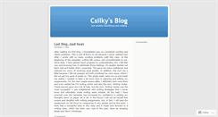 Desktop Screenshot of csilky.wordpress.com