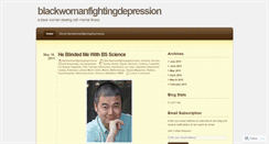 Desktop Screenshot of blackwomanfightingdepression.wordpress.com