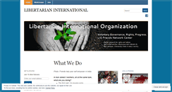Desktop Screenshot of libertarianinternational.wordpress.com