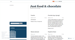 Desktop Screenshot of justfoodandchocolatereview.wordpress.com