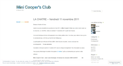 Desktop Screenshot of minicooperclub.wordpress.com