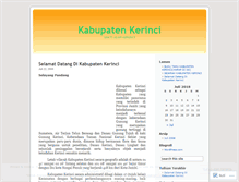 Tablet Screenshot of kerincikab.wordpress.com