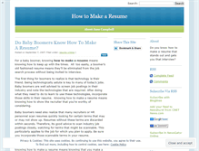 Tablet Screenshot of howtomakearesumenow.wordpress.com