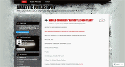 Desktop Screenshot of analyticalphilosophy.wordpress.com