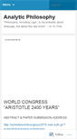 Mobile Screenshot of analyticalphilosophy.wordpress.com