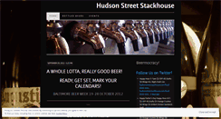 Desktop Screenshot of hudsonstreetstackhouse.wordpress.com