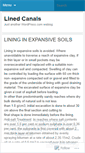 Mobile Screenshot of linedcanals.wordpress.com