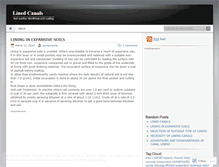 Tablet Screenshot of linedcanals.wordpress.com