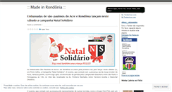 Desktop Screenshot of madeinrondonia.wordpress.com