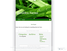Tablet Screenshot of houldenfarms.wordpress.com