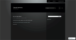 Desktop Screenshot of casualharmony.wordpress.com