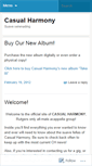Mobile Screenshot of casualharmony.wordpress.com