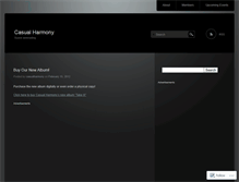 Tablet Screenshot of casualharmony.wordpress.com