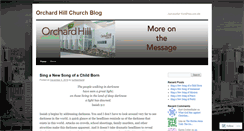 Desktop Screenshot of orchardhillchurch.wordpress.com