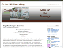 Tablet Screenshot of orchardhillchurch.wordpress.com