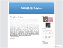 Tablet Screenshot of abangbear.wordpress.com