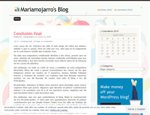 Tablet Screenshot of mariamojarro.wordpress.com